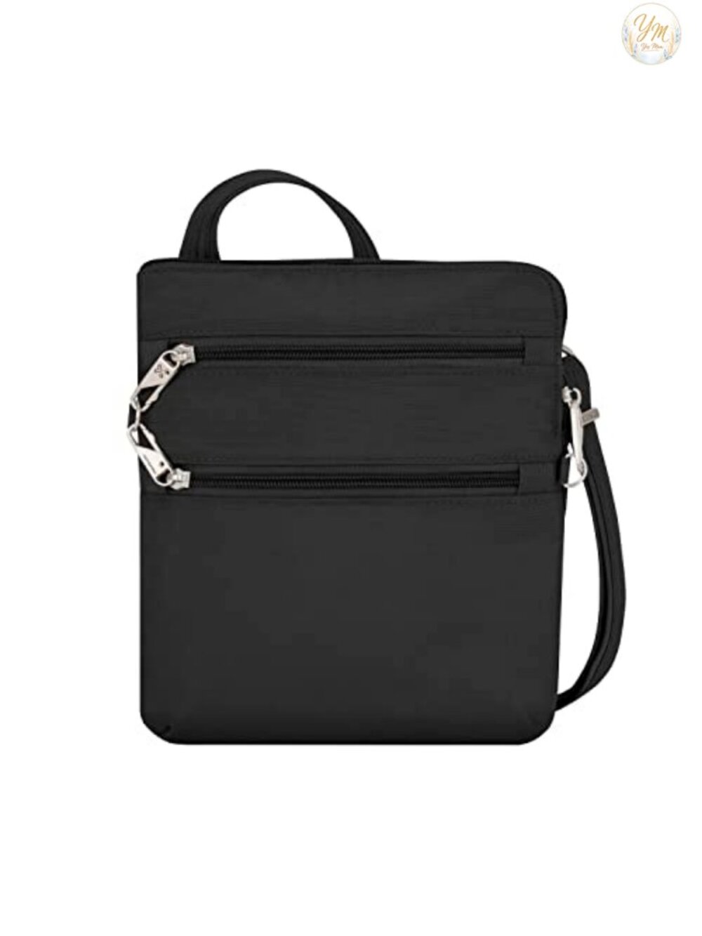 Anti-Theft RFID Blocking Crossbody Bag with Locking Compartments